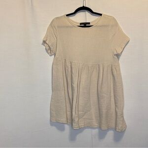 Fyfve Cream Textured Women's shirt Large